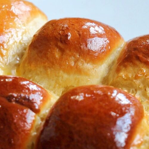 Dinner rolls milk bread recipe shiny buns