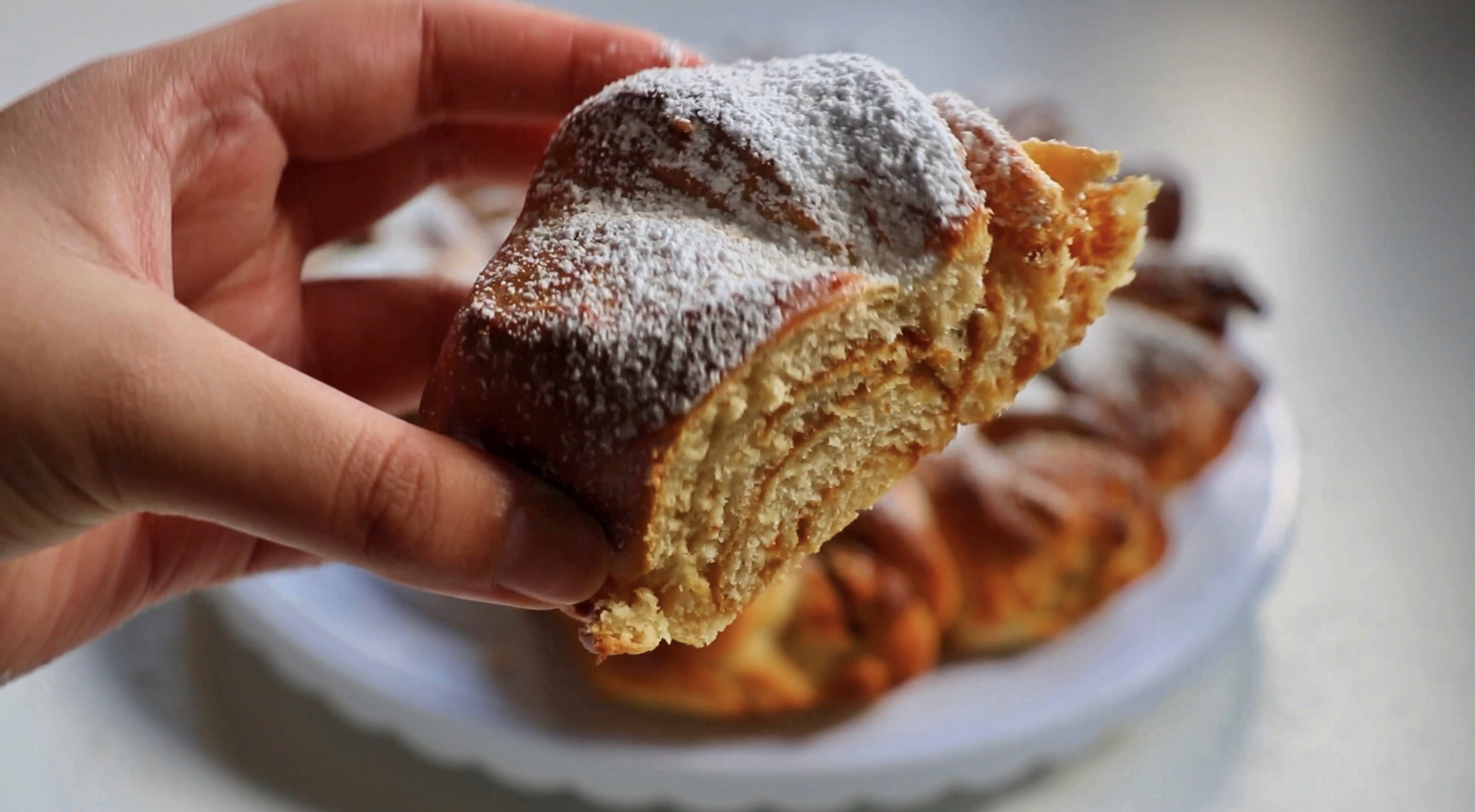 Twisted heart lotus biscoff milk bread