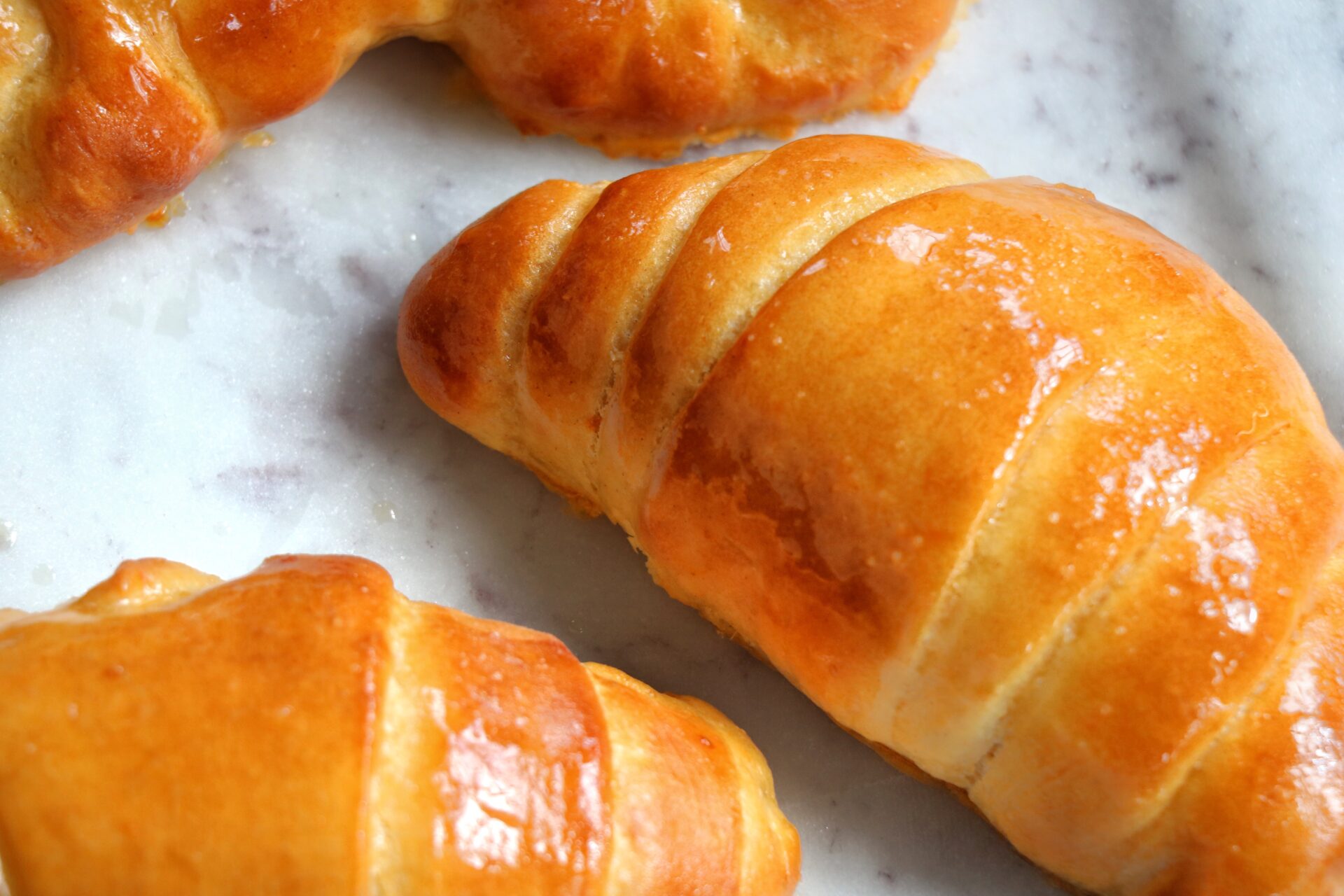 Croissant bread rolls