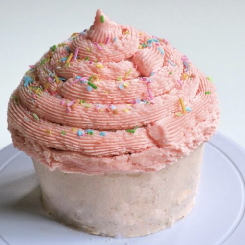 Giant Funfetti cupcake