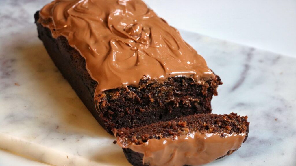 Chocolate caramel loaf cake