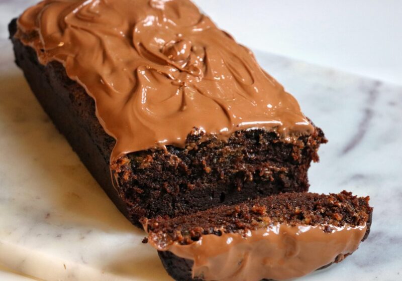 Chocolate caramel loaf cake
