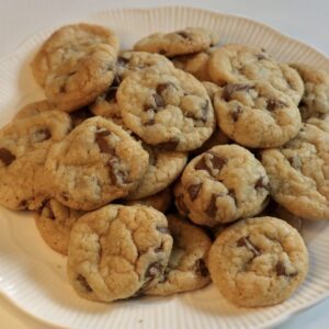 Mini chocolate chip cookies