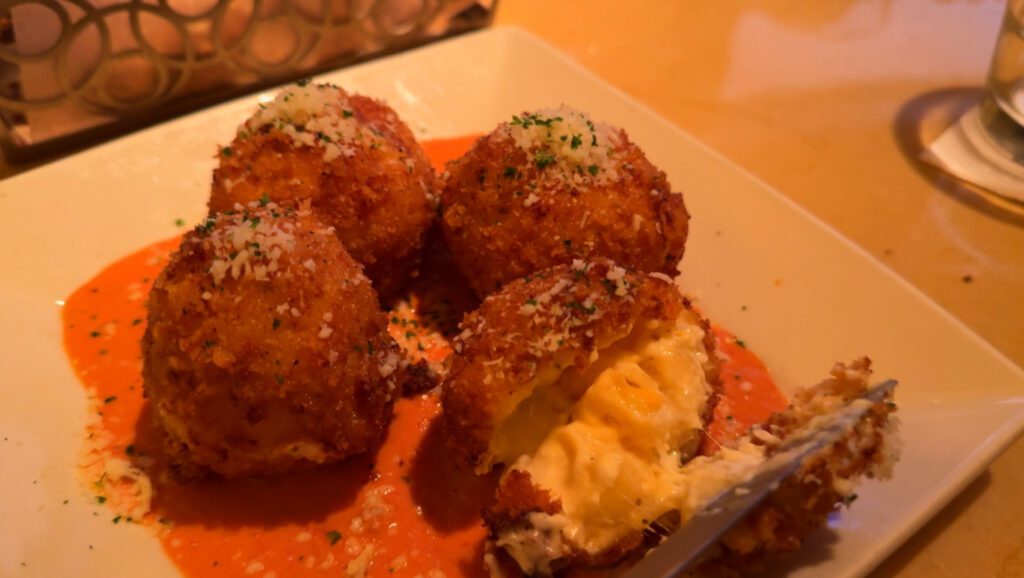 The cheesecake factory dubai mac n cheese balls