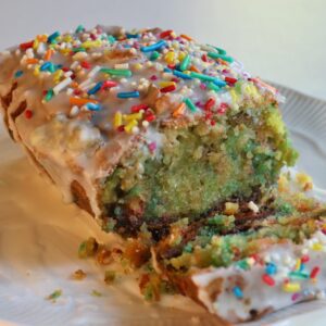 Funfetti chocolate loaf cake