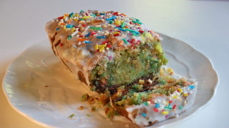 Funfetti chocolate loaf cake