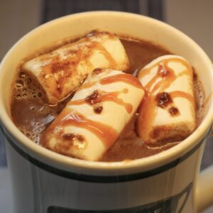 Salted caramel hot chocolate